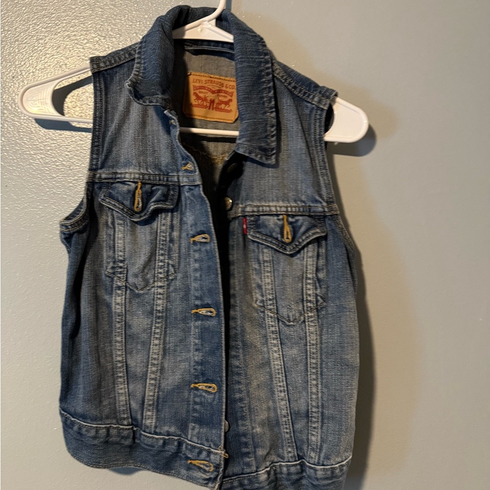 Levi's Classic Blue Denim Vest